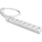 SOLERA - PROLONGADOR CON 6 TOMAS 2P+T, 16A 250V~ CON INTERRUPTOR LUMINOSO.   1.5 M DE CABLE H05VV-F 3G1,5MM².