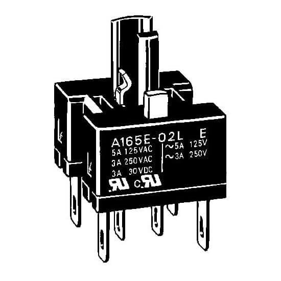 OMRON - >Bloque contactos A165E 2 NC