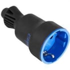 SOLERA - BASE MÃ“VIL 2P+T, 16A 250V~. CAUCHO COLOR NEGRO.