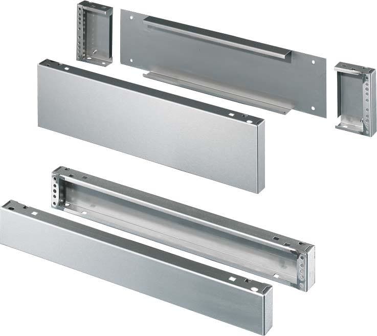 RITTAL - Frontal zócalo acero inoxidable 200mm para armario 1200mm (2 Piezas)