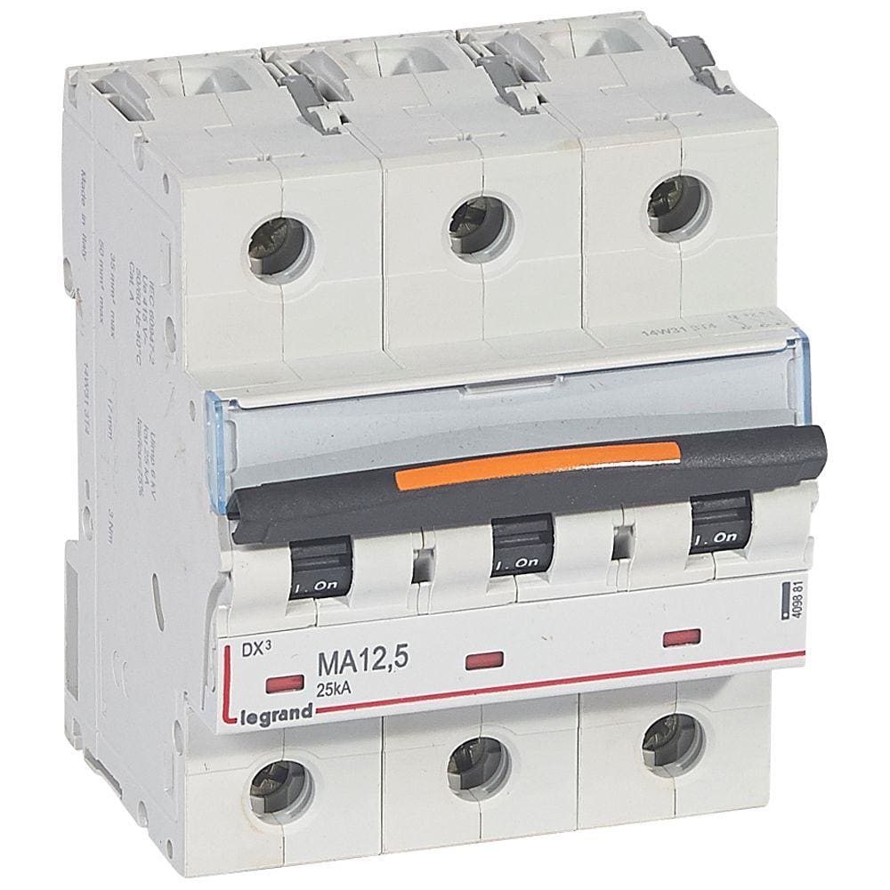 LEGRAND - Automático DX³ MA 25kA - 3P - 400V~ - 12,5A - solo magnético