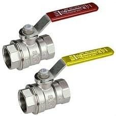 GIACOMINI - VÃLVULA ESFERA R850R 1"1/2 PALANCA ROJA