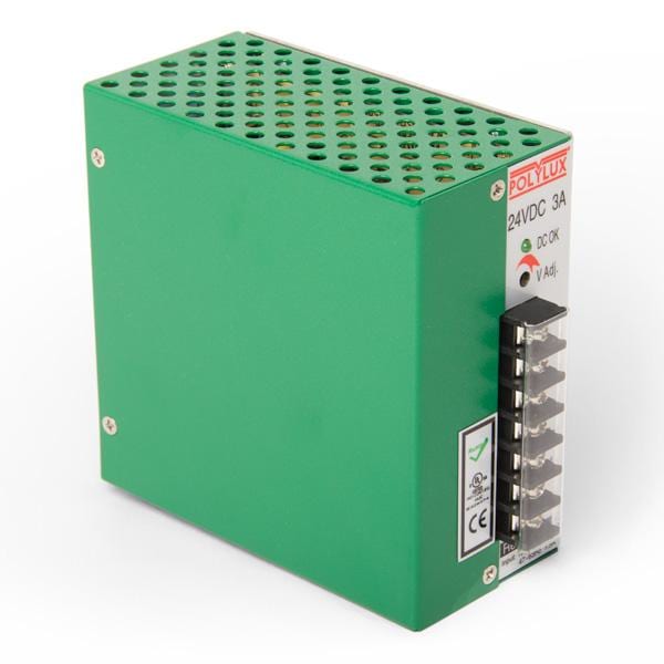 POLYLUX - Fuente alimentación conmutado FCP 3A DC E/100-240V AC S/24V DC IP20