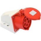 SOLERA - BASE INDUSTRIAL MURAL 3P+N+T, 32A 400V~. IP44.