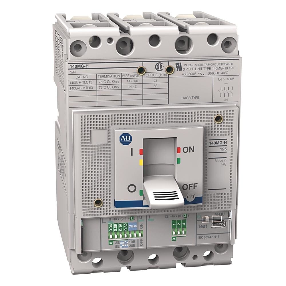ROCKWELL - 140G 125A H MARCO MTR PROTECTION CKT-BKR 140MG-H8E-D10-KA
