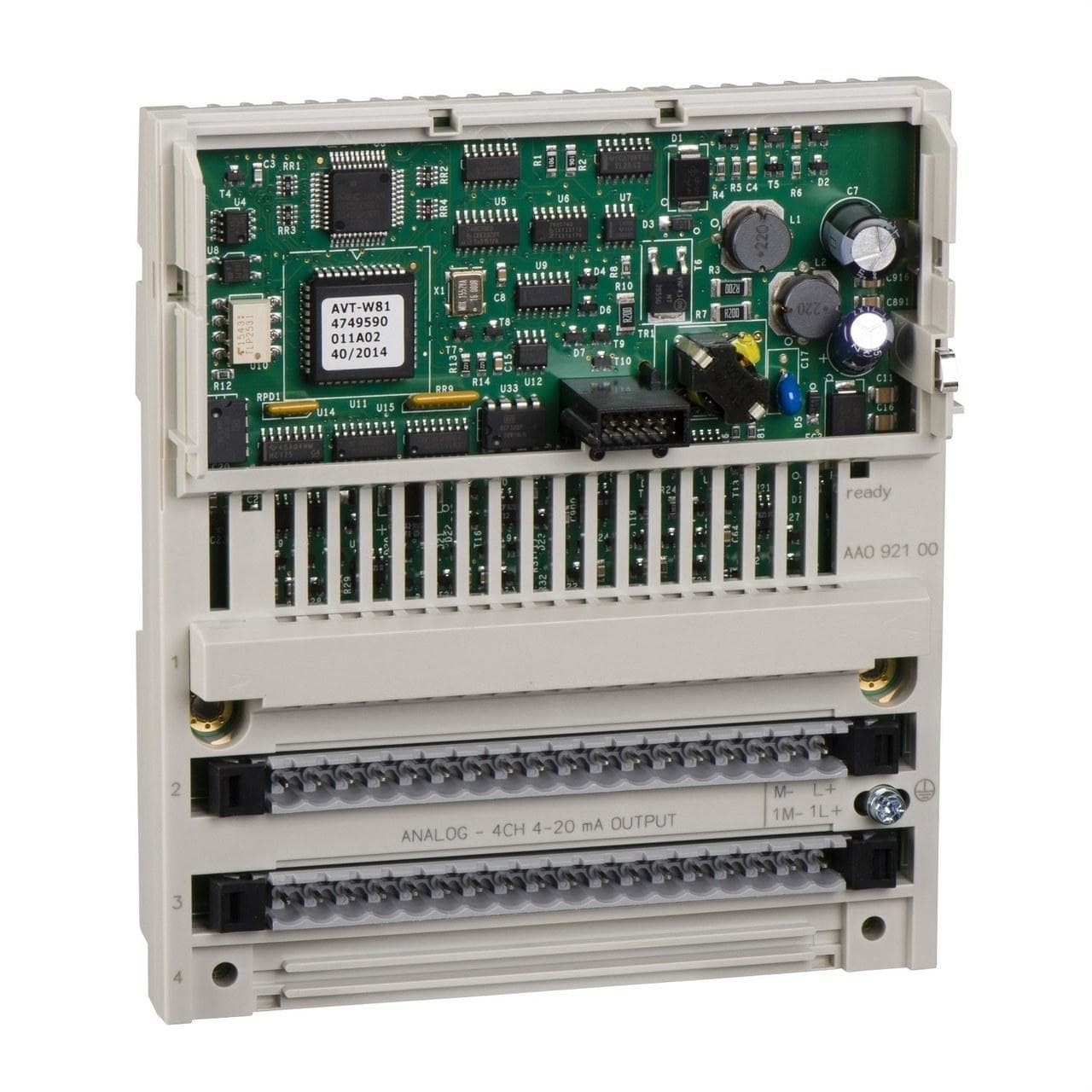 Schneider Electric - Entrada analógica Modicon Momentum 04 SA 12bits+sig 4-20mA 0v