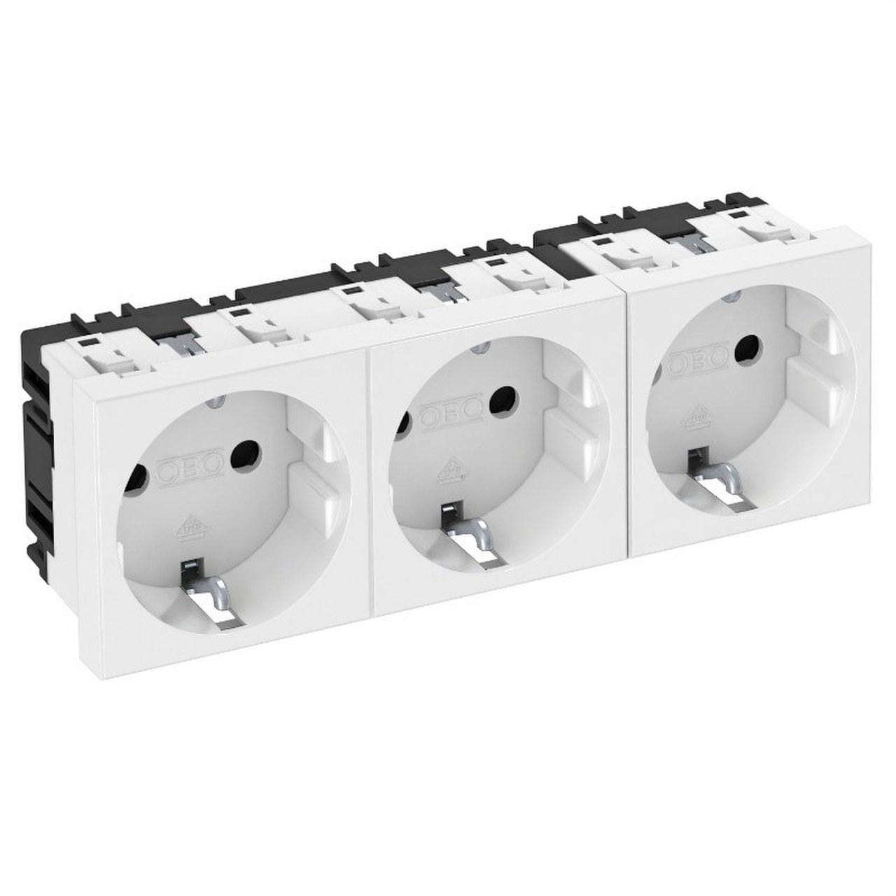 OBO BETTERMANN - Toma 0° conexión tierra STDD0AL3 250V 10/16A PC