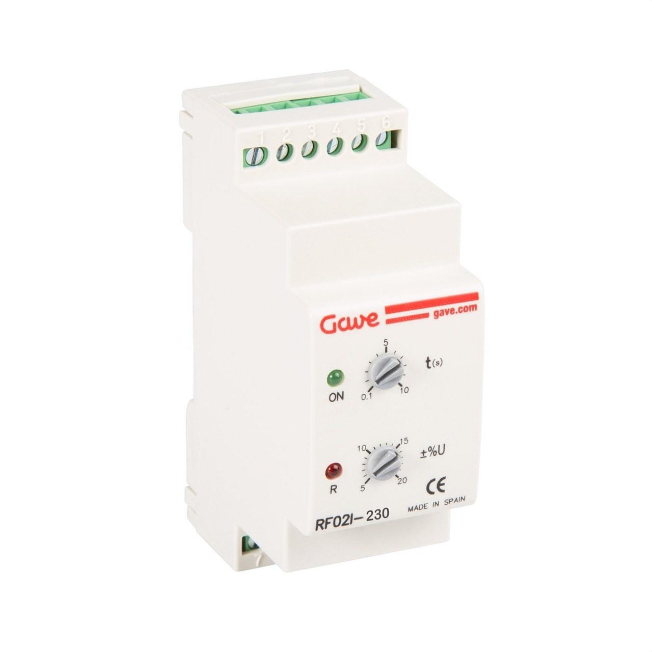 GAVE - RELE CONTROL SECUENCIA, FALLO FASE,VARIACION DE TENSION INMEDIATO 3F - 230V