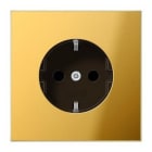 JUNG - Enchufe SCHUKO® GO1521KI protección contacto LS dorado