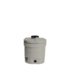 SCHUTZ - Depósito AQUATONNE en gris de 350l multiuso con diámetro 693-820 975mm