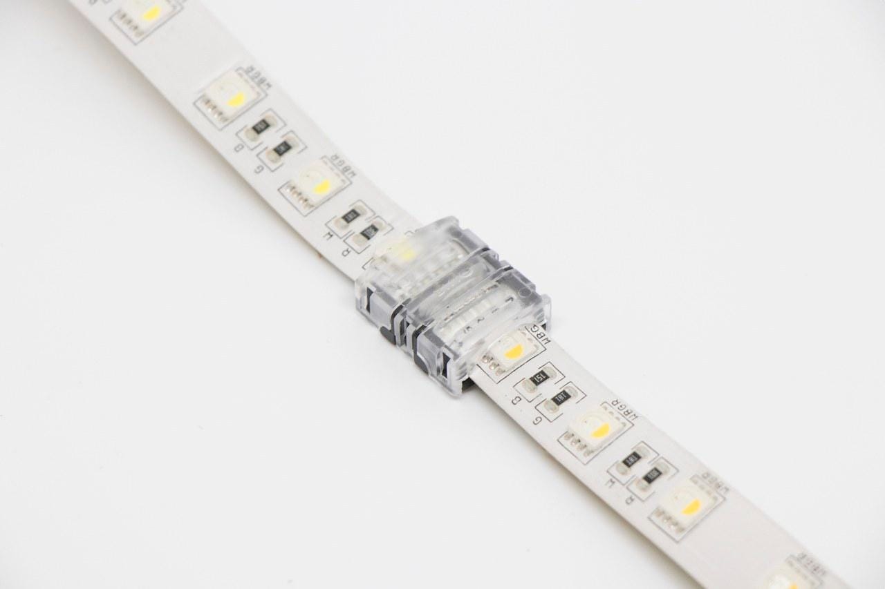 ILUTREK - Conector empalme IP63 RGB+W 12mm para tira led