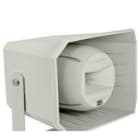 EGI - Bocina altavoz 2 vias 12,5 -25-50w, 100V 5"+1,5" IP66 ABS y brazo metálico gris