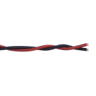GESCABLE - Cable trenzado 2x1,50 libre de halógenos rojo negro (Rollo 100m) (Dca)