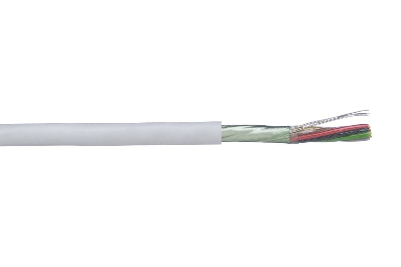 GESCABLE - Cable telefónico con pantalla 8x0,2mm² libre de halógenos (Rollo 100m) (Dca)