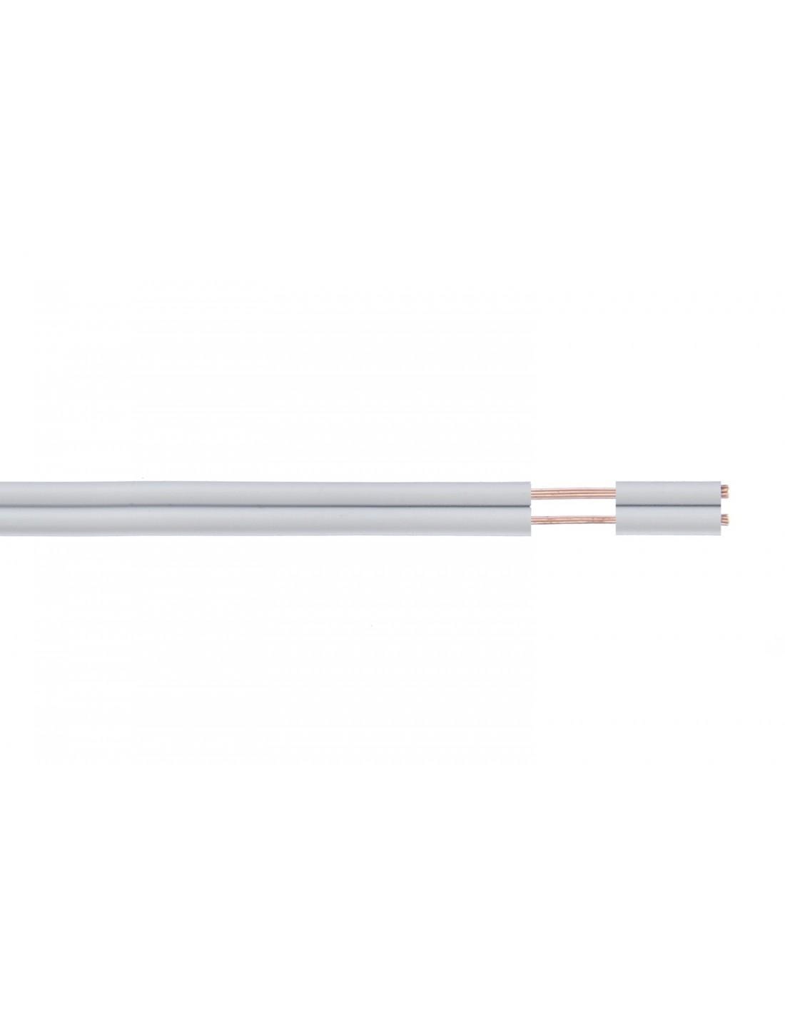 GESCABLE - Cable paralelo altavoz 2x1,00mm² blanco (Rollo 100m) (Eca)
