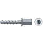 APOLO - Tornillo directo a hormigón BTS H 6-35 manguito M8 gris cincado aluminio