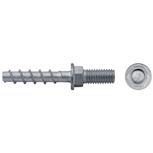 APOLO - Tornillo directo a hormigón BTS E 6-35 espárrago M8 gris cincado aluminio