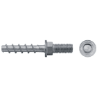 APOLO - Tornillo directo a hormigón BTS E 6-35 espárrago M8 gris cincado aluminio
