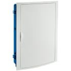SOLERA - Caja de distribución de empotrar en tabique hueco de 42 elementos 360x528x86mm marco blanco y puerta fumé