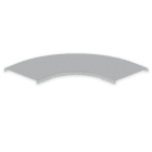 UNEX - Tapa de curva plana 90° de 60x200 mm Unex en U48X sin halógenos color gris