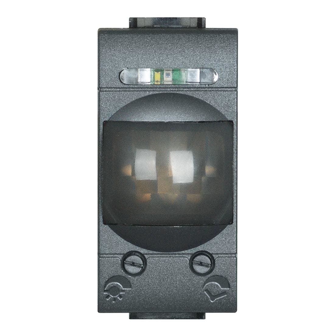 BTICINO - Interruptor automático IR 2A Livinglight - 1 módulo - Antracita