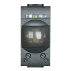 BTICINO - Interruptor automático IR 2A Livinglight - 1 módulo - Antracita