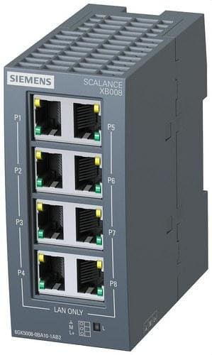 SIEMENS - SWITCH INDUST.ETH.NO GEST.SCALANCE X,SCALANCE XB008 10/100 MBIT/S,8 X 10/100