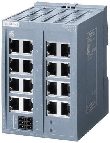 SIEMENS - SWITCH IE NO GESTIONADO SCALANCE XB116,16x 10/100 MBITS/S PTO.RJ45,CONSTRUIR PEQ