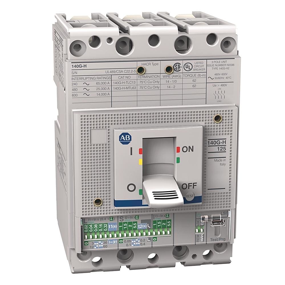 ROCKWELL - INTERRUPTOR AUTOMÁTICO DE CAJA MOLDEADA 125A 140G-H3C4-C50