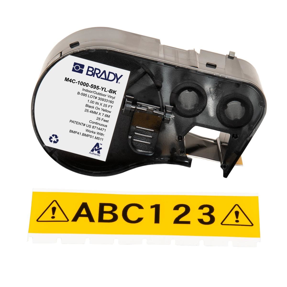 BRADY - BRADY M4C-375-595-YL-BK