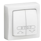 LEGRAND - Pulsador doble para persianas - Oteo - monobloc - Blanco