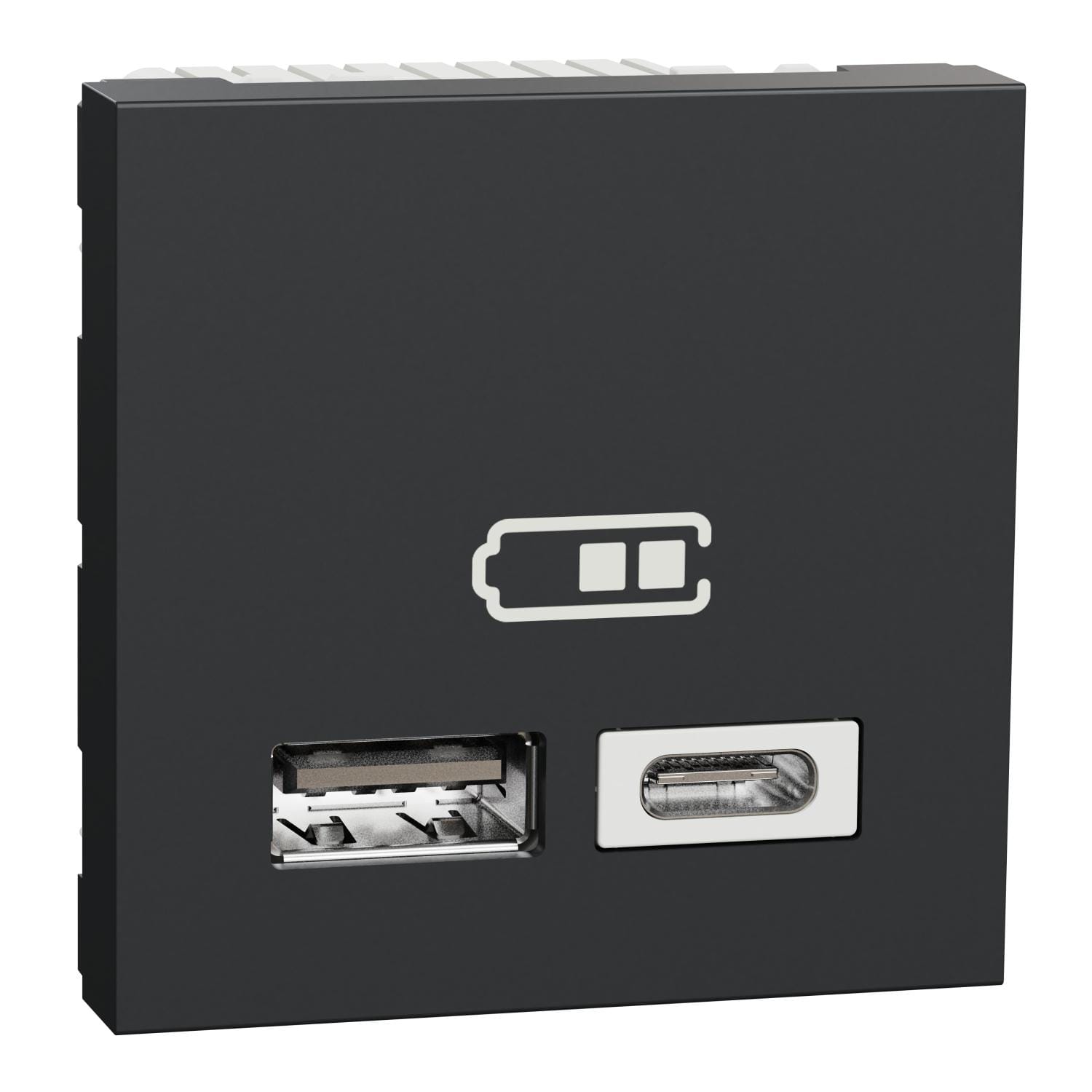 Schneider Electric - Pulsador negro  1na1nc  color gris