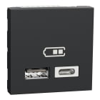 Schneider Electric - Pulsador negro  1na1nc  color gris