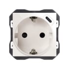 SIMON - Base schuko SIMON 270 - EMPOTRAR con cargador USB C