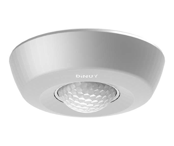 DINUY - Detector movimiento y presencia 360º de superficie en techo Plata