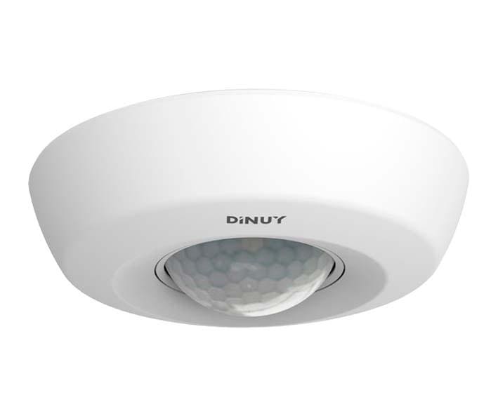 DINUY - Detector movimiento y presencia 360º de superficie en techo Blanco