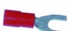 SBI - Terminal preaislado horquilla 0,3-1,5mm² borne 3,5 rojo
