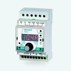TOSCANO - Protector motor digital TPM7-PUMP para variadores, 1 bomba sumergida, 0-40A, 230/400V AC: sobrecarga, bajacarga opcional, rearme y nivel