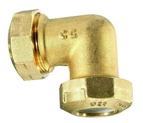 POTERMIC - Racor codo igual 90 latón GPE/OT polietileno diámetro 32