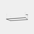 LEDS-C4 - Luminaria lineal APEX_RECTANGULAR_AW29 72W blanco cálido 3000K CRI 95 DALI negro IP40 6252lm