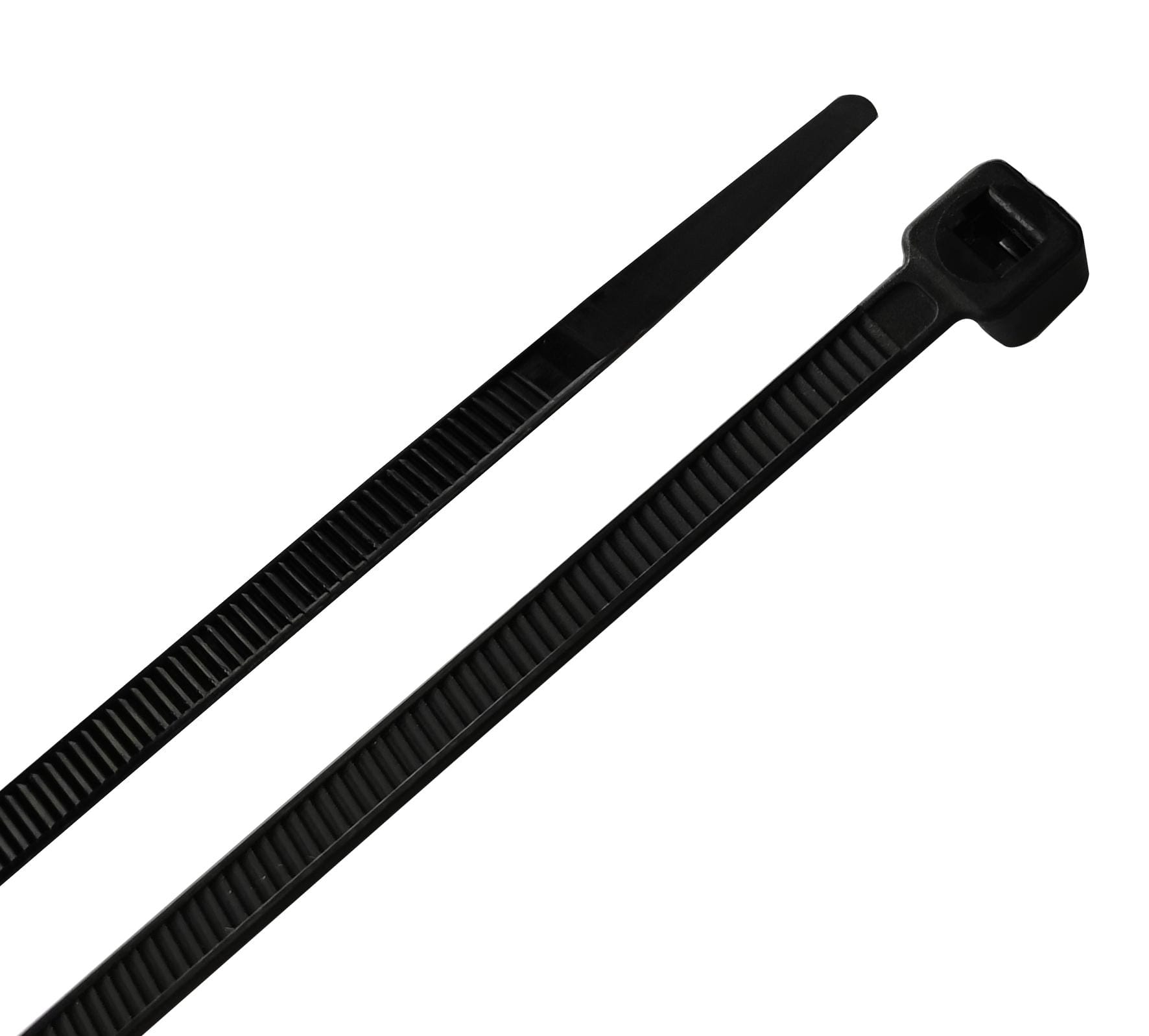TRADEFORCE - Standard Industrial Cable Tie, 200*4.6mm, Black, Indoor/Outdoor, 100pcs