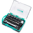TRADEFORCE - JUEGO LLAVE MINI CARRACA CON 27 ACCESORIOS