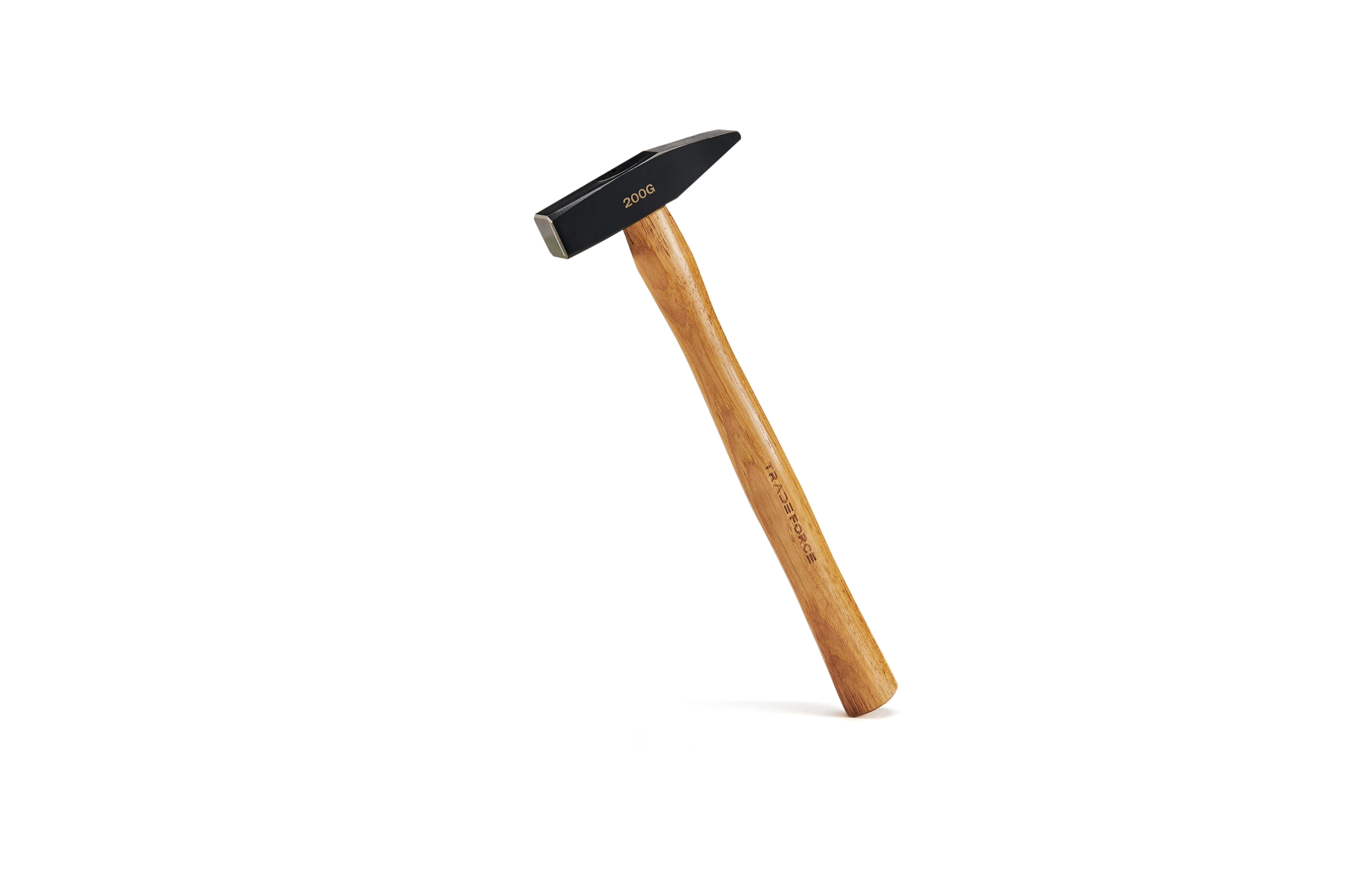 TRADEFORCE - MARTILLO 200G CON MANGO DE MADERA