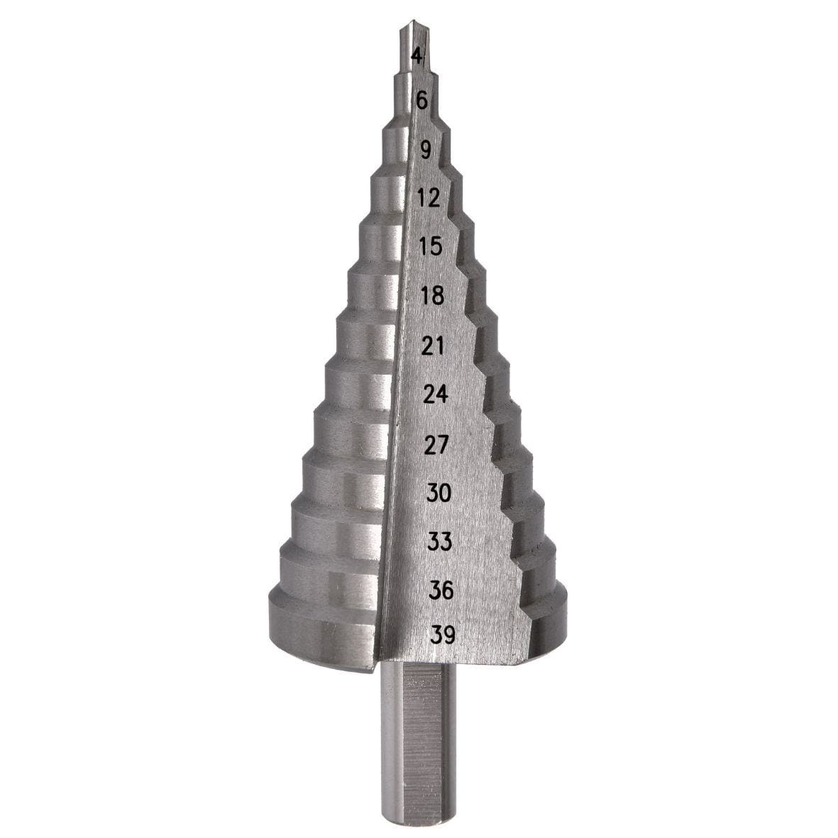 TRADEFORCE - Step Drill 4-39mm High Speed Steel With 5% Cobalt