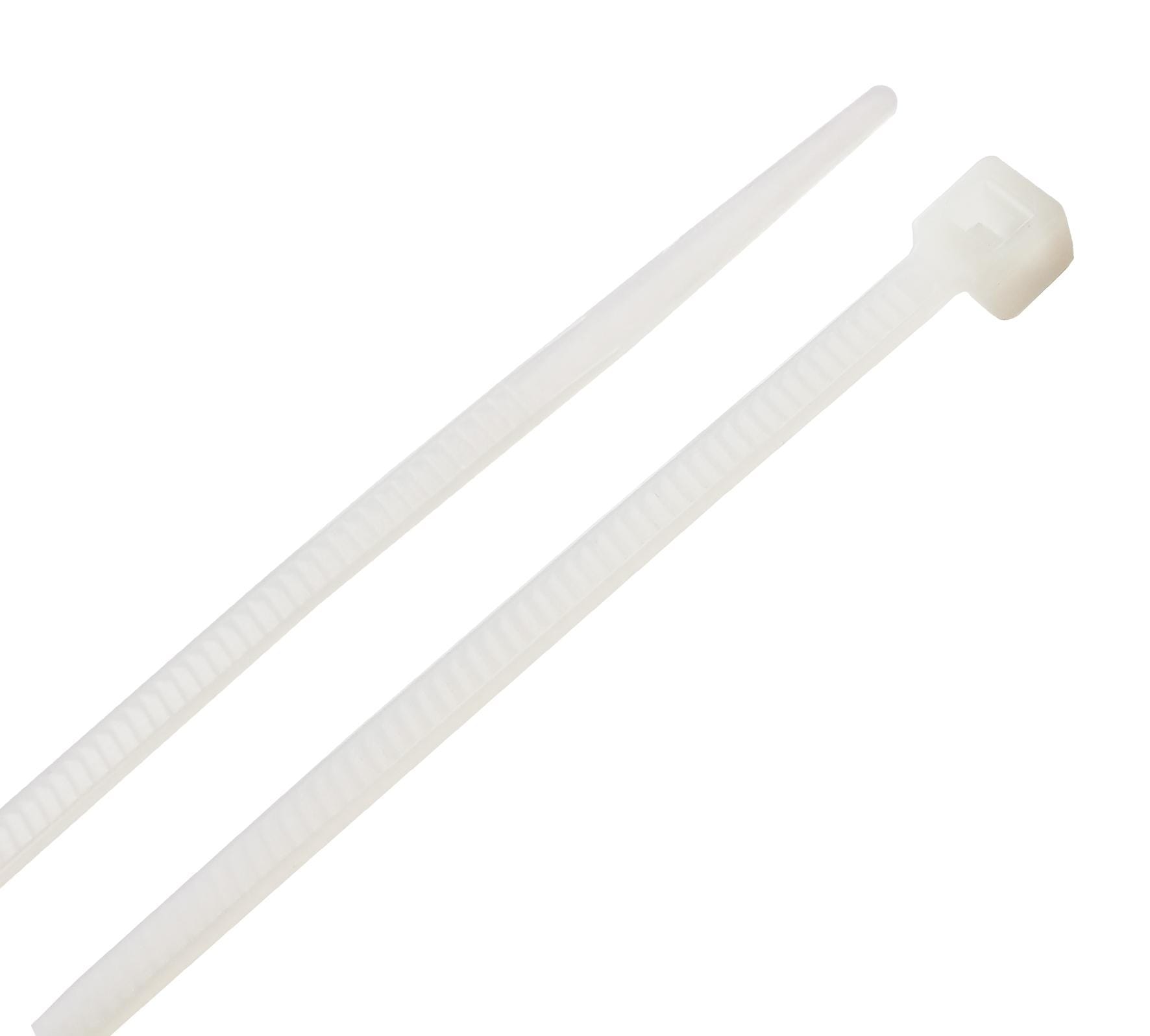 TRADEFORCE - Standard Industrial Cable Tie, 140*3.6mm, Natural, Indoor, 100pcs