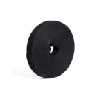 TRADEFORCE - CINTA VELCRO REUTILIZABLE, 10M*20MM, NEGRA