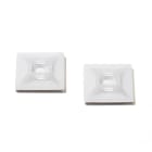 TRADEFORCE - BASE ADHESIVA PARA BRIDA 20*20MM, NEGRA, 100PC