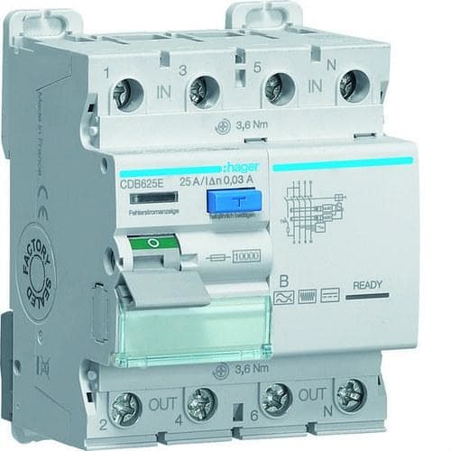 HAGER - PLUG, 32A4P 3H400-440V, IP67
