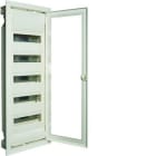HAGER - Caja empotrar pared hueca golf VH 5 filas con 60 módulos puerta transparente