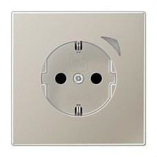 JUNG - ENCHUFE SCHUKO® JUNG HOME SERIE LS ACERO